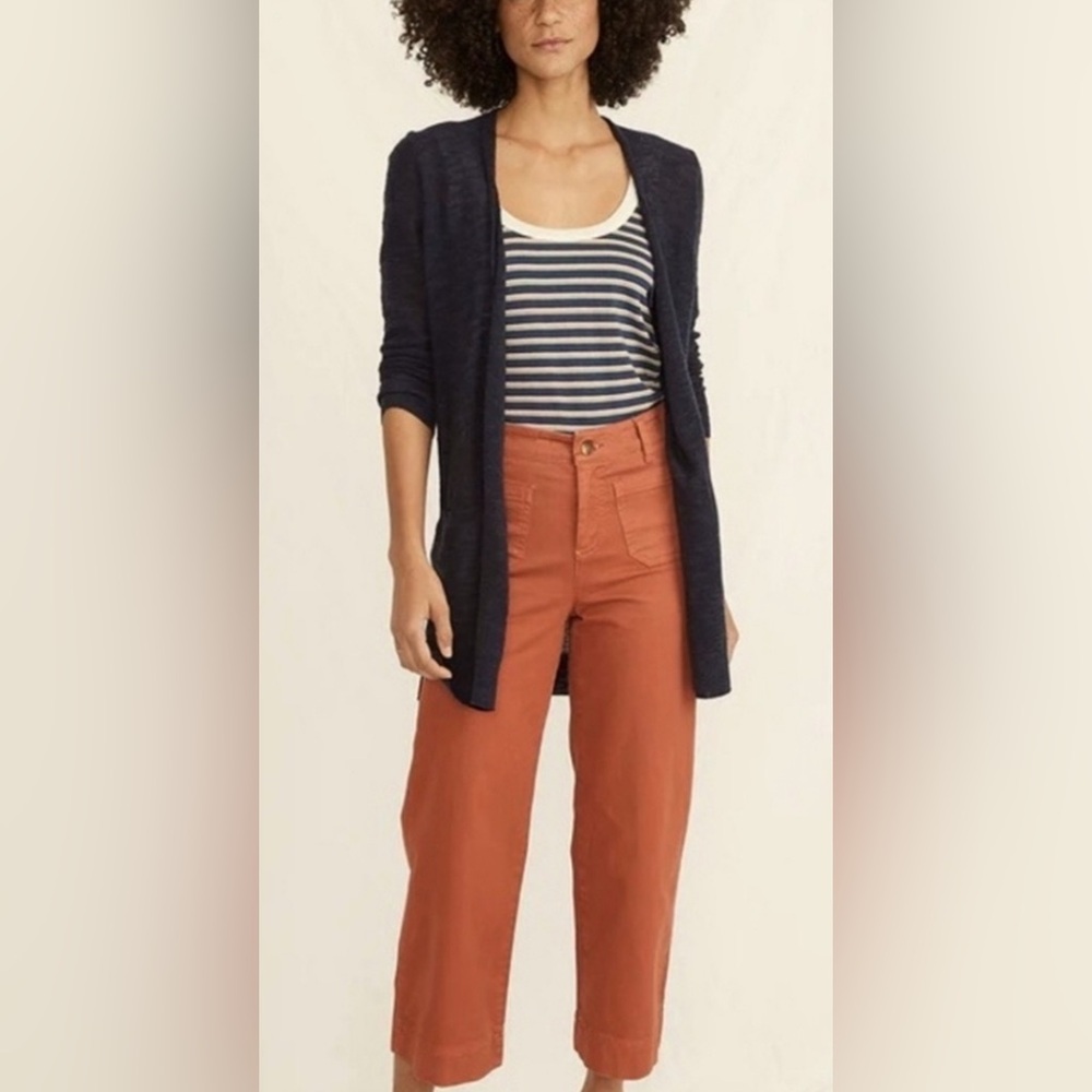 Marine Layer Nantucket navy open cardigan